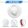 Silver circular aluminum alloy engine start ignition button covers with power text for Toyota Sienna 2022-2023