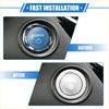 Chrome finished circular engine start ignition button cover with power engraved for toyota sienna 2022 2023
