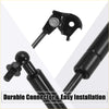 Black automotive gas lift support with durable connector and threaded ball joint end for toyota 80 series bonnet