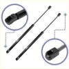 Black metal gas struts with black plastic end caps and silver logo for front bonnet lift supports toyota 4runner 2003 2004