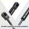 Black automotive gas struts with durable plastic connectors and metallic bodies for 2 x front bonnet lift supports toyota avalon 2013-2018