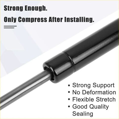 Black gas spring with sleek cylindrical design and metallic rod 2x front bonnet lift supports for Toyota Solara 1999-2003