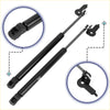 Black gas lift struts with metallic fittings and brackets for 2 x front bonnet lift supports toyota solara 1999-2003