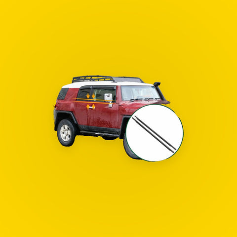 2 x Front Left & Right Weatherstrip Window Seals for Toyota FJ