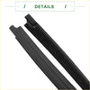 Black rubber weather stripping strips for front left and right window seals fit toyota hilux vigo 2005-2014