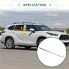 Silver metallic door handle trim strip for toyota highlander 4wd weatherstrip window seals front left and right