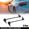 Black metal front stabilizer sway bar links with threaded ends and spherical joints for toyota models 2004-2015