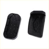 Black plastic remote control case halves shown from the back side for 2 gas pedal brake pedal pad covers toyota c-hr