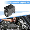 Black plastic ignition coil connector plug with white internal parts for 4wd ute offroad use in toyota kits