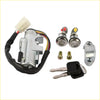 Silver ignition switch door lock cylinder with black wiring white connector keys and hardware for nissan d21 pathfinder