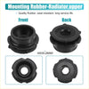 Black rubber radiator lower mount insulator for toyota avalon 2013-2018 circular design with ridged edges and hole