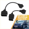 Black obd1 to obd2 adapter cables with 22-pin 16-pin 17-pin connectors perfect for 4wd ute offroad use
