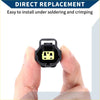 Black plastic 2 pin auto waterproof sensor connector plug with yellow internal contact block for toyota vehicles
