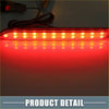 Red led tail light with sleek elongated design and multiple bulbs for rear bumper reflector on 2019 toyota rav4
