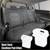 White plastic rear seat cushion pad clips for toyota avalon 2005-2012 shown from the back side