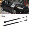Two black hydraulic lift support rods for rear window glass fit toyota matrix 2003-2008 shown from back side