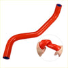 2 x bright red silicone radiator coolant hose tubes for Toyota Starlet with flexible durable design and blue inner lining