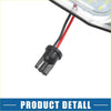 Black plastic led license plate light bulb with red and black wires for toyota 4runner 1989-1992 back side view