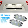 Pair of clear lens white led license plate lights with black housing and multiple yellow leds for toyota 4runner 1989-1992