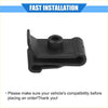 Black plastic car clip with central hole and curved clamp design for fender flare bumper on toyota highlander 2006-2010