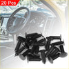 20 black plastic bolt rivets clips for Toyota 4wd ute offroad car interior trim fasteners visible from back side