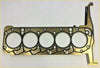 Gold-colored head gasket with black seals and circular cutouts for cylinder heads in ranger everest 3.2 tdci kit