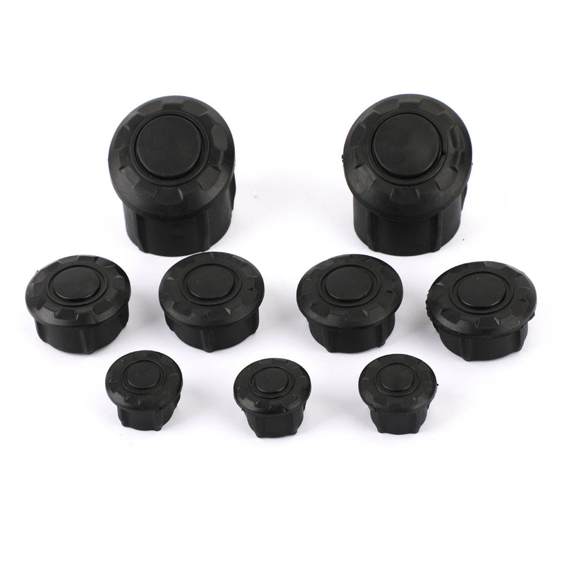 BMW R1200GS R1250GS ADV 2014-2019 Generic 9 x SIDE FRAME COVER TUBE CAPS PLUGS Fit