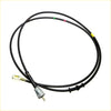 Black rubber-coated 225cm speedometer cable with metallic connectors and colored markers for toyota hilux 1988-1997