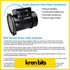 Black cylindrical afm air flow meter with meshed grille and connector for skyline r33 r34 rb25det intake system