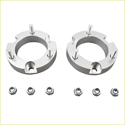 Silver metallic 25mm front coil strut shock spacer lift kit with matching bolts for toyota hilux vigo 2005-14 4wd