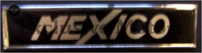 Ford Escort MK1 Mexico Badge Foil Insert