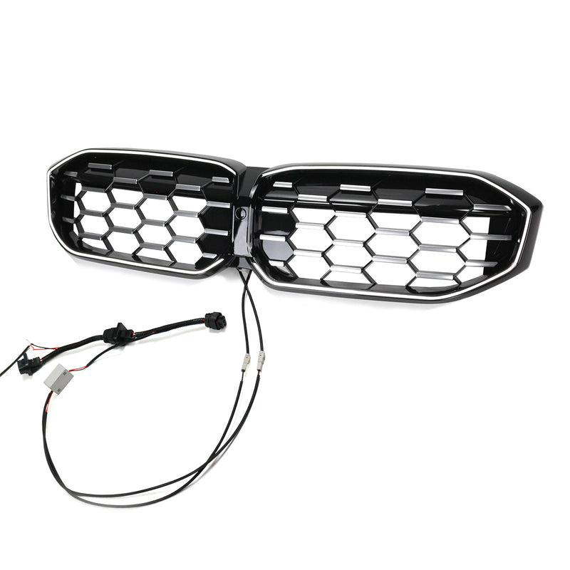 BMW 3 Series G20 G28 23-24 Diamond Black Silver Kidney Grille