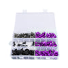 Yamaha YZF R6 R1 R25 R125 R3 T-MAX MT XJR Generic Purple Fairing Bolts Screws Kit
