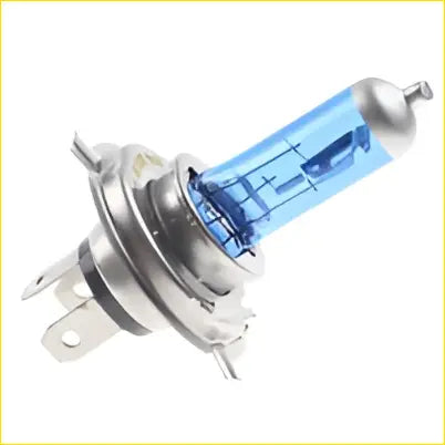 Blue-tinted halogen 2pcs prism 12v h4 60/55w headlight bulb with metallic base fits toyota 40 55 60 70 78 lamps