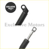 Black rubber-coated rear tailgate gas strut with metallic piston rod for ford ranger 2022-2023
