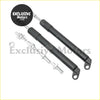Black hydraulic lift assist arms with silver threaded hardware for 2x rear tailgate gas strut ford ranger 2022 2023