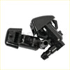 Black plastic windshield washer jet nozzle with glossy finish and molded design for ford f250 f350 f450 f550