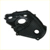 Black plastic 3.0l timing chain cover with ribbed texture and multiple mounting holes for toyota hilux 5l-e models
