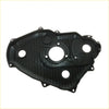 Black plastic 3.0l timing chain cover with ribbed texture and mounting holes for toyota hilux 5l-e engine