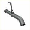 Black matte metal 3.5 inch dpf back exhaust pipe with curved design and cred back branding for landcruiser 300