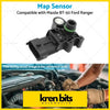 Black plastic 3 bar boost pressure map sensor with green o-ring and metal connector for ford ranger px and mazda bt-50