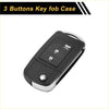 Black and silver 3 button key fob shell case for toyota rav4 2013-2015 with sleek foldable design
