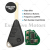 Subaru Impreza, Liberty, Forester 3-Button Remote Key (2004-2010)