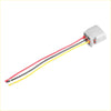 Gray plastic 3 pin alternator regulator connector adapter plug with red black and yellow wires for toyota 4wd ute offroad