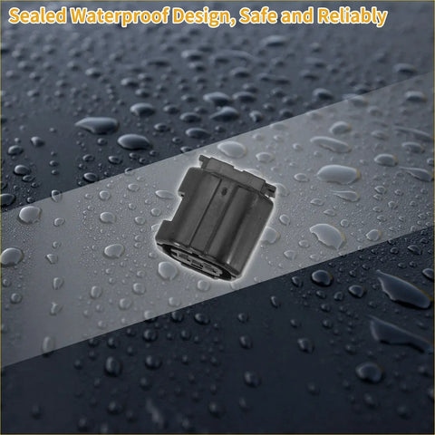 Black plastic 3 pin headlight leveling motor connector plug with sealed waterproof design for toyota 4wd ute offroad