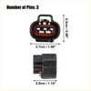 3 Pin Speed Sensor Connector Adapter Plug Kit for Toyota - Electrical