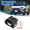 Black plastic 3 pin throttle position sensor connector adapter kit with white contacts and metal clips for toyota 4wd ute offroad