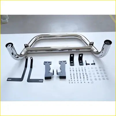 3 inch silver grille guard front nudge bar for Ford Ranger T6 T7 PX 2012-2018 with stainless steel exhaust system
