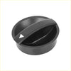 Black plastic ac climate control knob with textured grip and white triangle for toyota tacoma 2005-2010