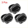 Black plastic car door handle covers with glossy finish and integrated mounting brackets for toyota tundra climate knobs
